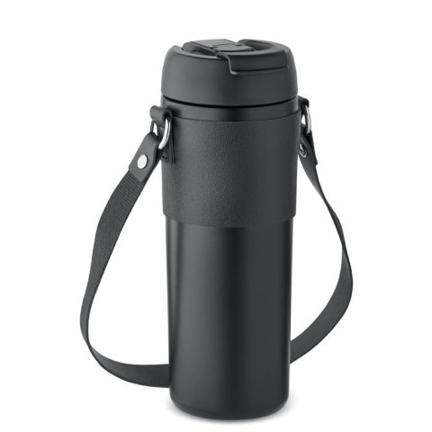 Kubek z podwójną ścianką 700ml czarny Kubek z podwójną ścianką 700ml czarny