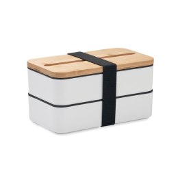 Lunch box z PP z recyklingu biały