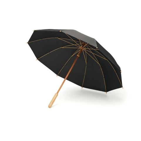 Parasol RPET/bambus 23,5 cala czarny Parasol RPET/bambus 23,5 cala czarny