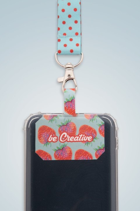 Personalizowana smycz/uchwyt na telefon RPET Personalizowana smycz/uchwyt na telefon RPET