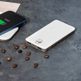 Power bank 5000 mAh z łusek kawowych i bawełny z recyklingu