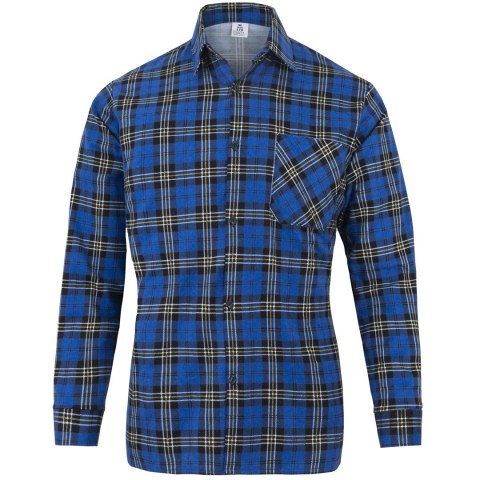 KOSZULA FLANELOWA NIEBIESKA SZKOCKA KRATA XXL KOSZULA FLANELOWA NIEBIESKA SZKOCKA KRATA XXL
