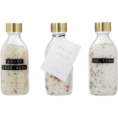 Wellmark Just Relax 3-częściowy zestaw soli do kąpieli, każda o pojemności 200 ml przezroczysty bezbarwny Wellmark Just Relax 3-częściowy zestaw soli do kąpieli, każda o pojemności 200 ml przezroczysty bezbarwny