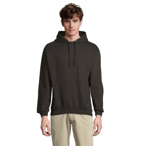 CONDOR UNISEX HOODED SWEAT Czarny / Czarny opal XXL