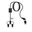 SCX.design C48 CarPlay kabel do ładowania 5 w 1 czarny