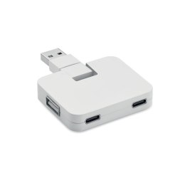 4-portowy USB biały