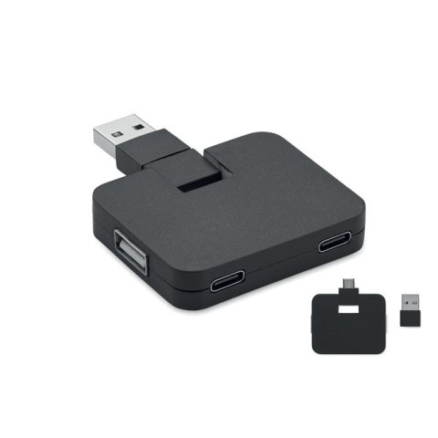 4-portowy USB czarny 4-portowy USB czarny