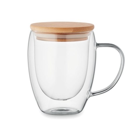 Kubek z podwójną ścianką 300ml przezroczysty Kubek z podwójną ścianką 300ml przezroczysty