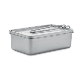 Lunch box ze stali nierdzewnej srebrny